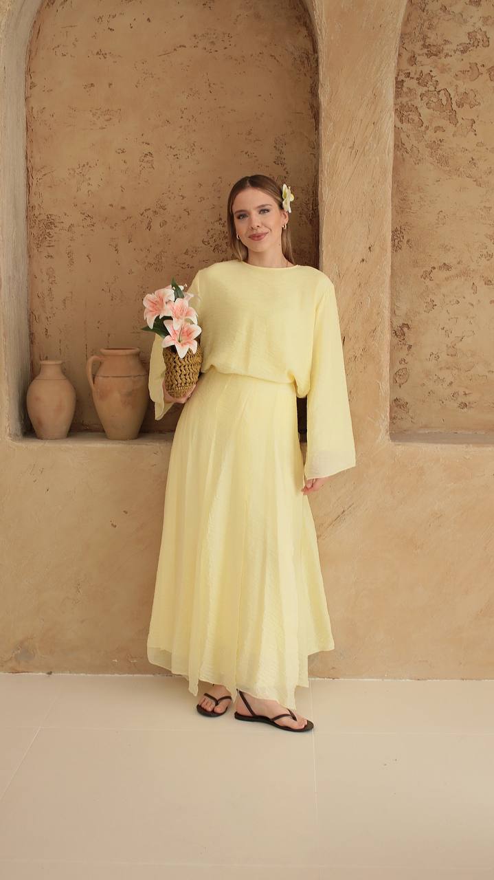 Ensemble Élina – Jaune Pastel