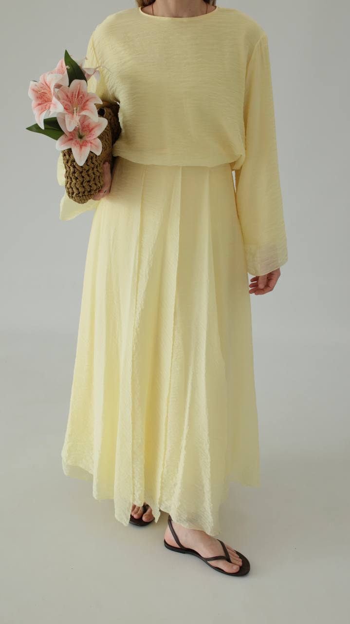 Ensemble Élina – Jaune Pastel