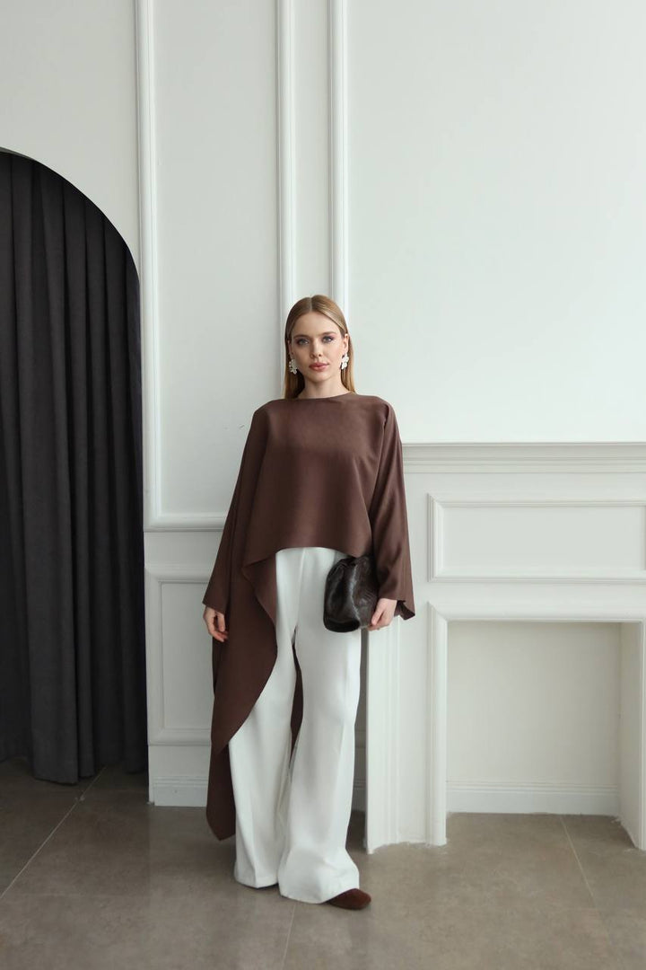 Blouse Éloïse – Marron