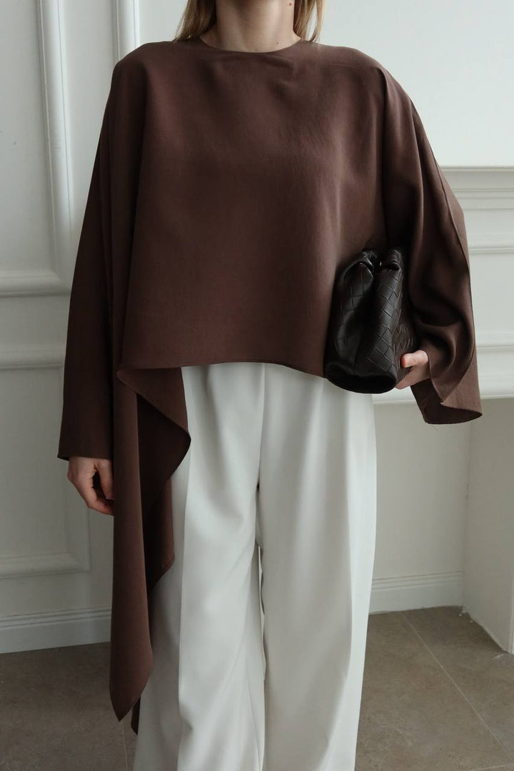 Blouse Éloïse – Marron