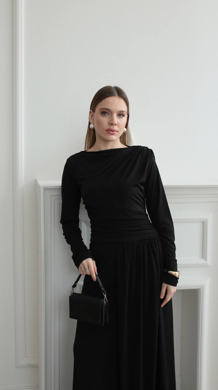 Robe Amélia – Noir