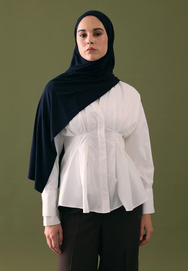 Voile Jersey Premium – Bleu Marine