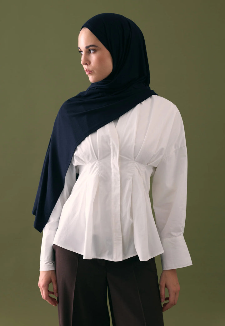 Voile Jersey Premium – Bleu Marine