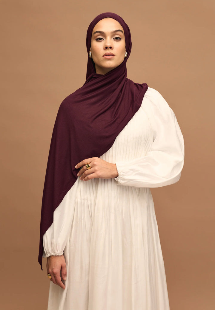Voile Jersey Premium – Bordeaux Foncé